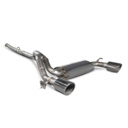 Scorpion Exhaust  76mm/3" Cat-back system with electronic valve Polished twin 114mm Daytona trims Focus MK3 RS